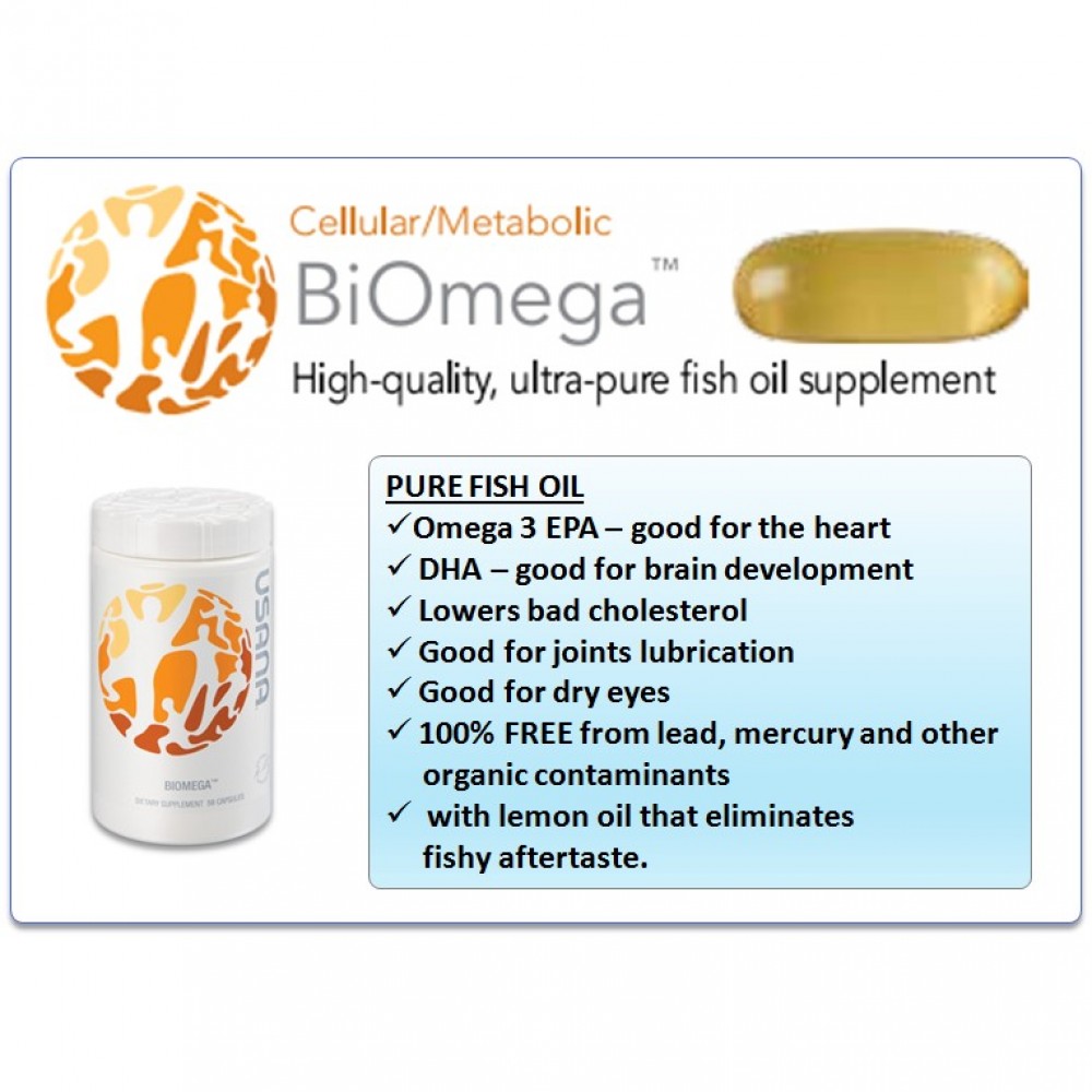 USANA BiOmega Biomega Omega3 Fish